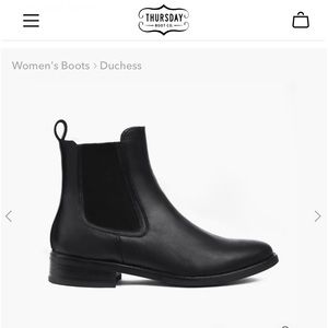 Thursday Boot black ankle height flat boot size 8